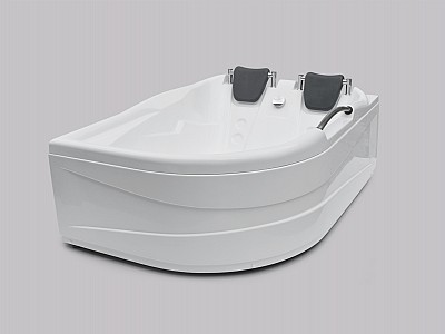 Акриловая асимметричная угловая ванна Aisha 170x120cm