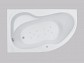 Акриловая асимметричная угловая ванна Carina 160x105cm
